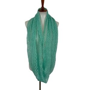 Grace & Lace Infinity Knit Scarf Teal Soft Cozy